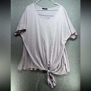 ANDREE BY UNIT Light Purple Tie-Front Top